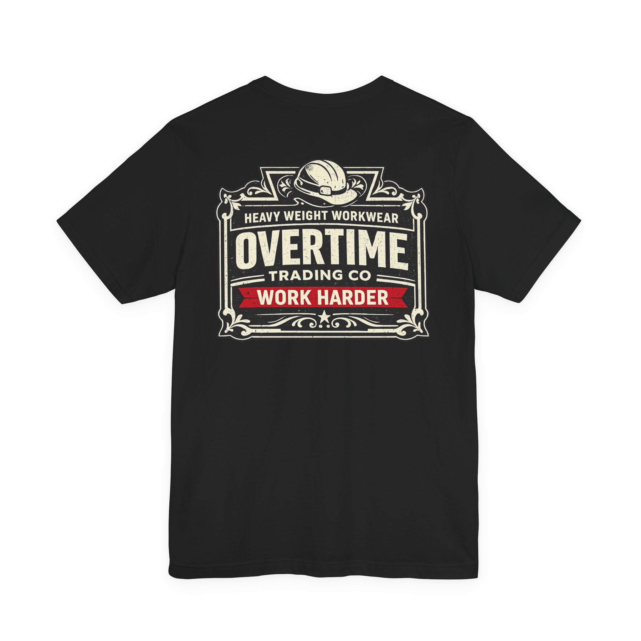 Overtime Workwear T-Shirt — "Overtime Trading Co. Work Harder" Graphic Tee
