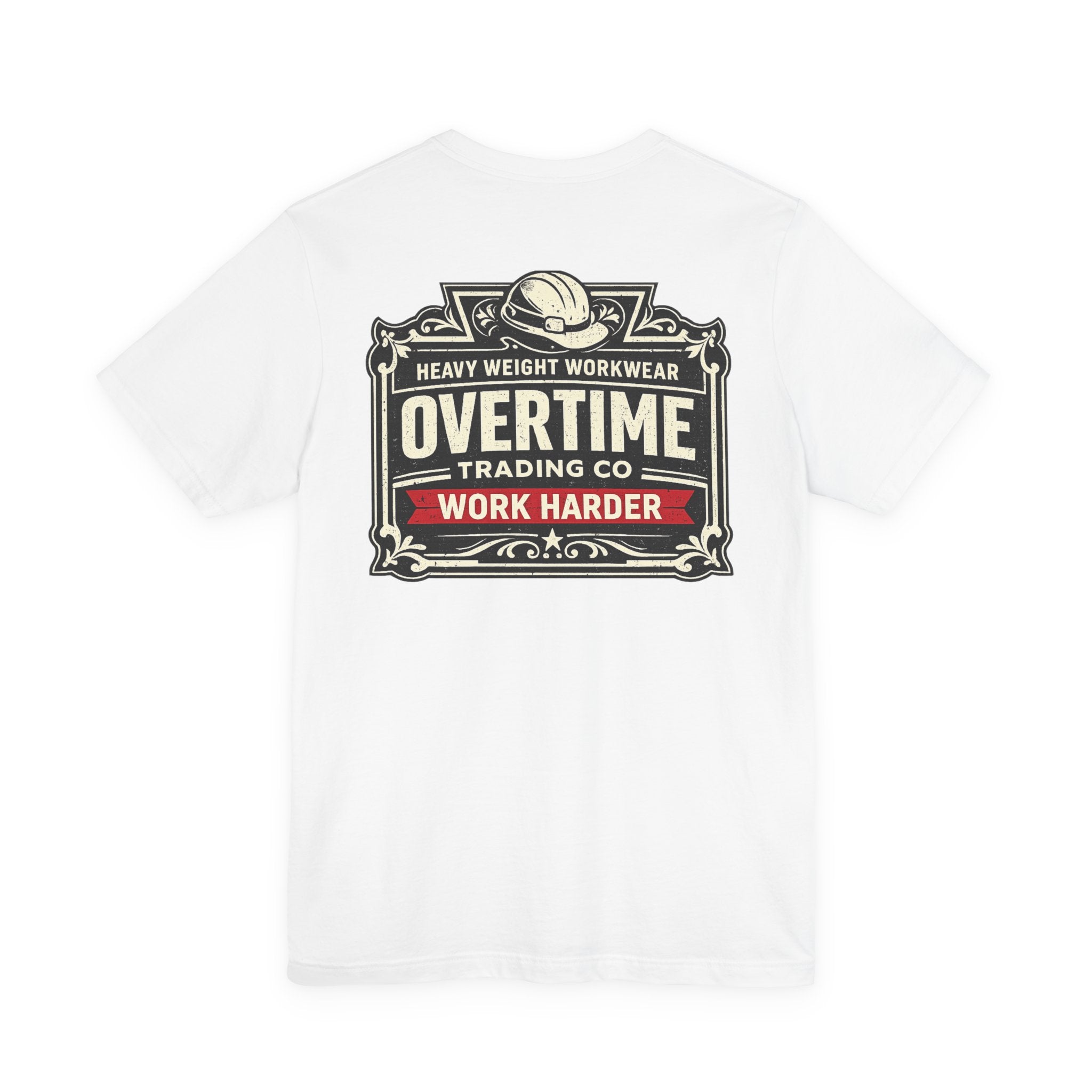 Overtime Workwear T-Shirt — "Overtime Trading Co. Work Harder" Graphic Tee