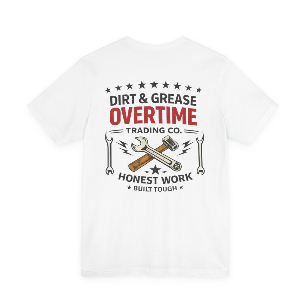 Overtime Dirt & Grease Tee — Vintage Mechanic Work T-Shirt