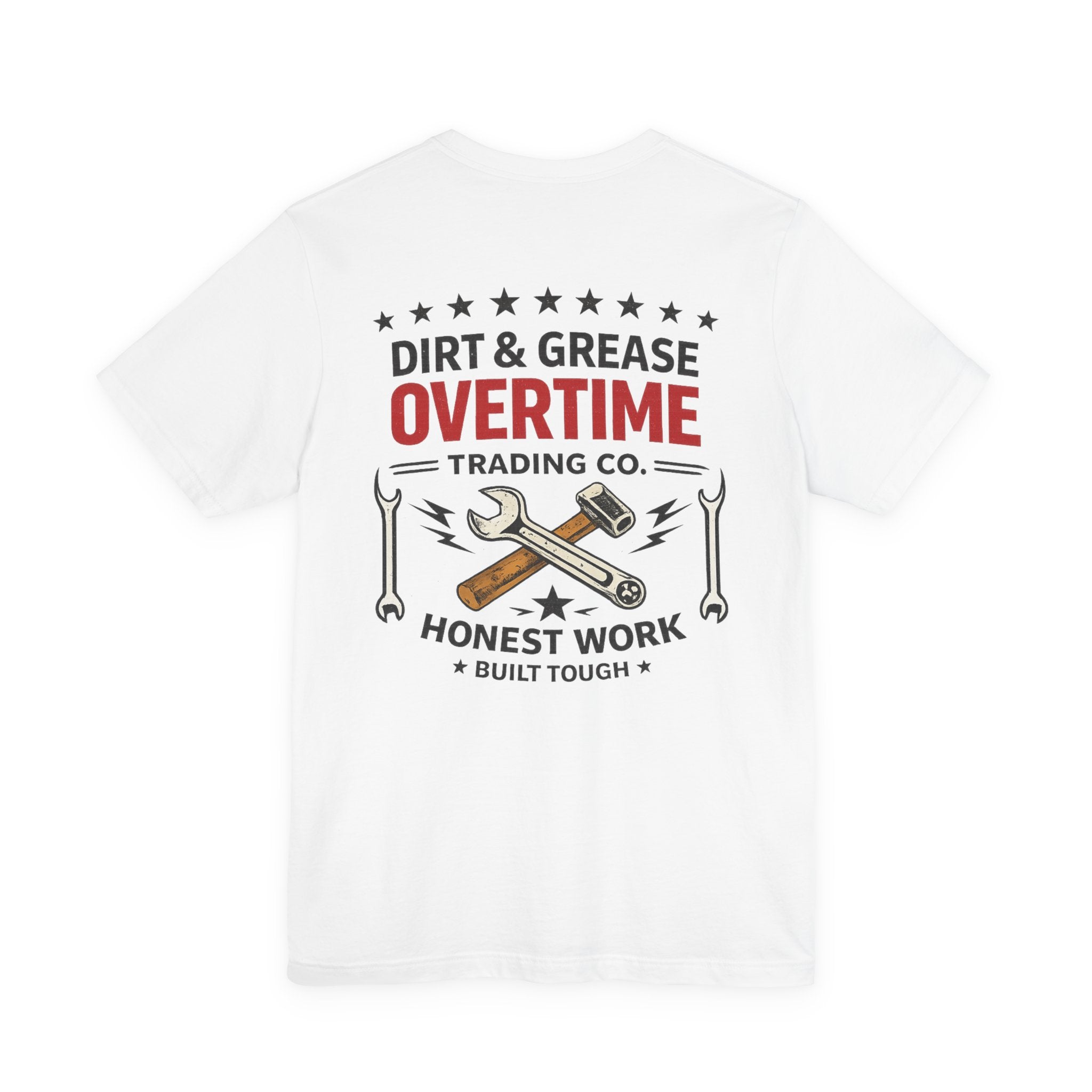Overtime Dirt & Grease Tee — Vintage Mechanic Work T-Shirt