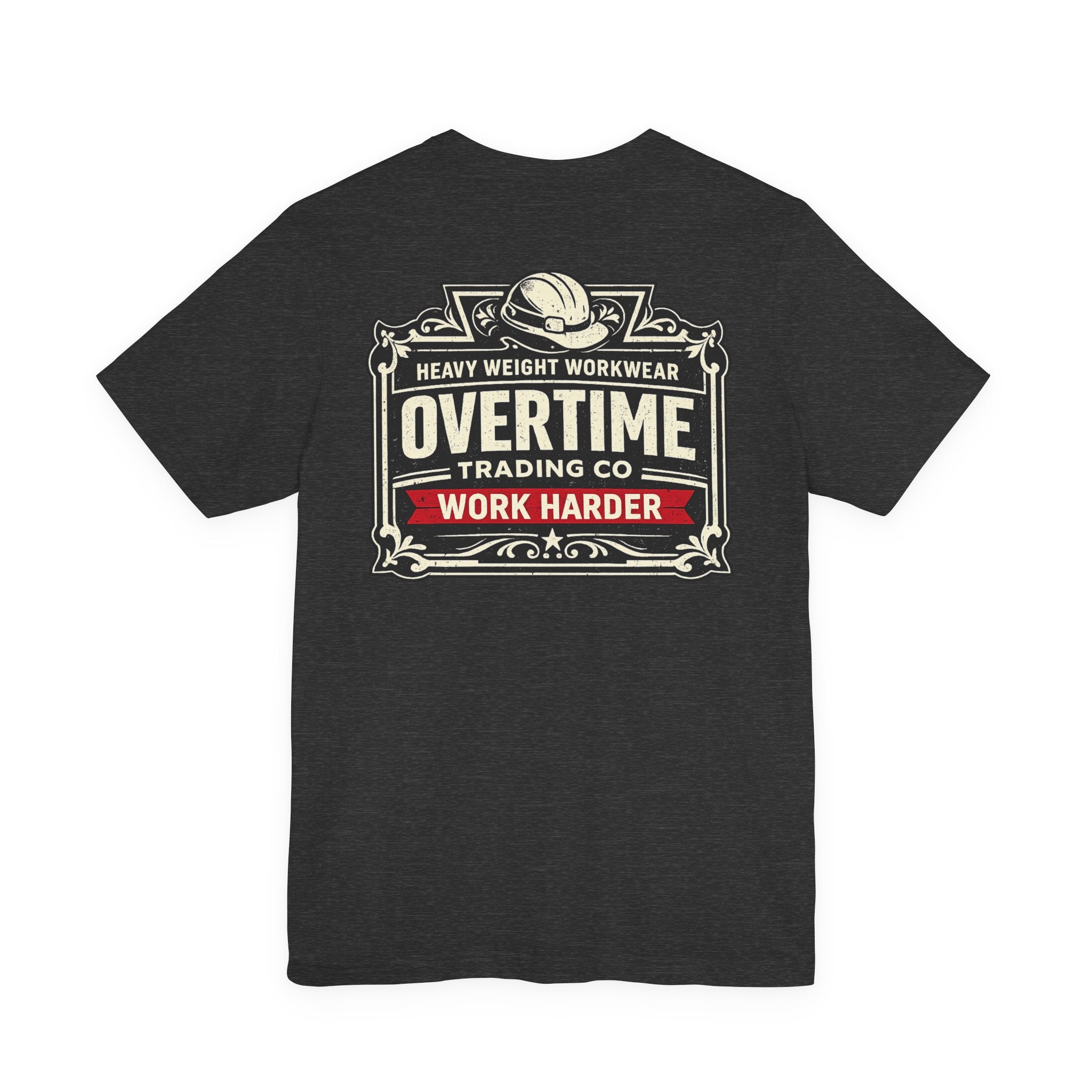 Overtime Workwear T-Shirt — "Overtime Trading Co. Work Harder" Graphic Tee